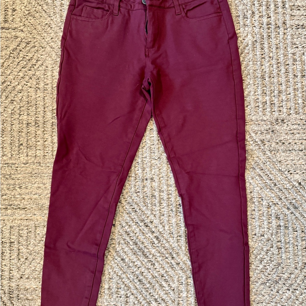 Kut from the Kloth Maroon Skinny Jeans (DONNA ANKLE SKINNY)